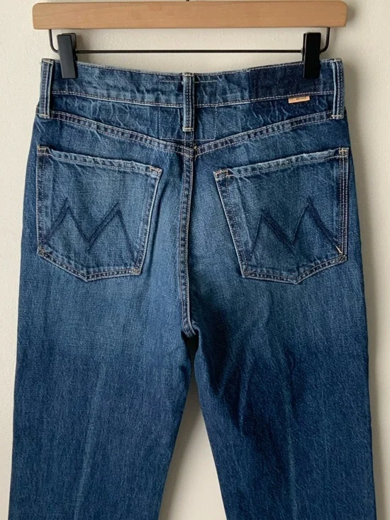 MOTHER SUPERIOR Jeans Rambler Ankle Well Stacked Blue Size 26 - Picture 7 of 15